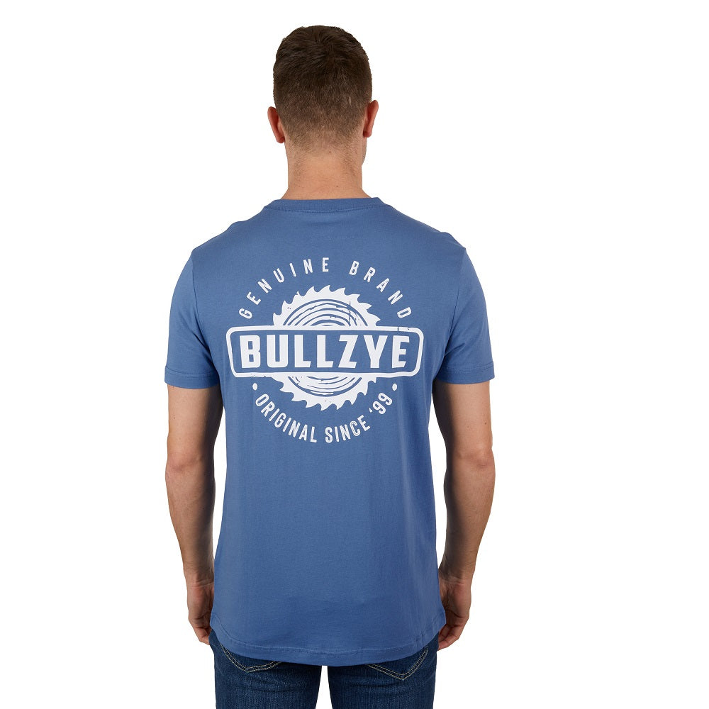 Bullzye Mens T-Shirt | Saw | Blue Steel