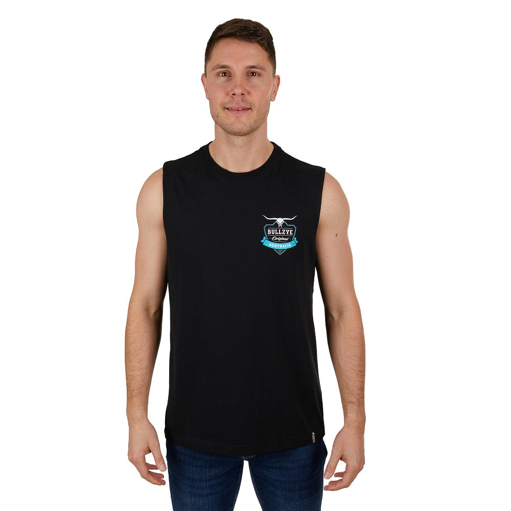 Bullzye Mens Tank | Nestor | Black
