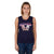 Bullzye Womens Tank Top | Sunset | Navy