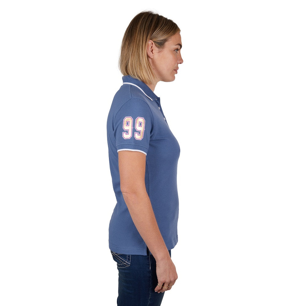 Bullzye Womens Polo | Heidi | Steel Blue