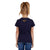 Bullzye Girls T-Shirt | Heart | Navy