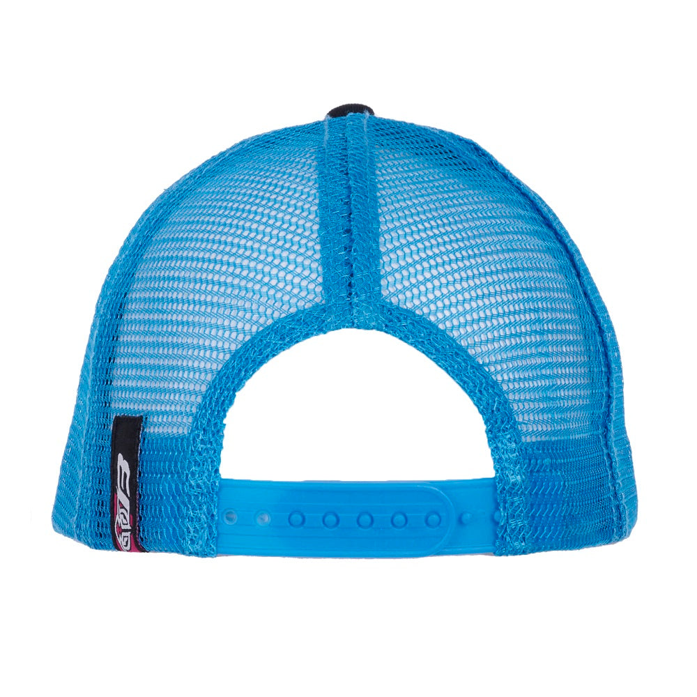 Bullzye Trucker Cap, Aqua and Navy
