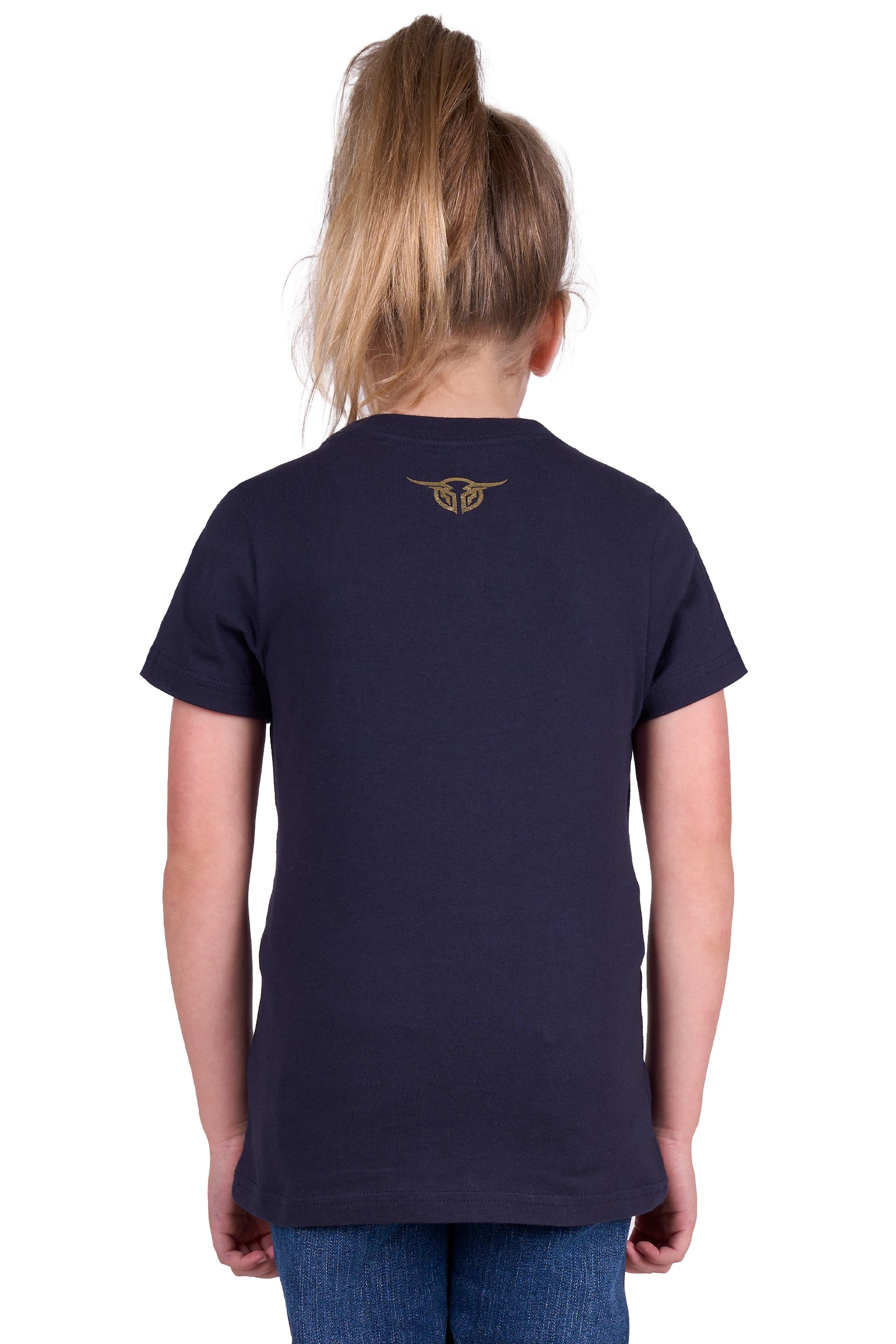 Bullzye Girls T-Shirt | Rose | Navy