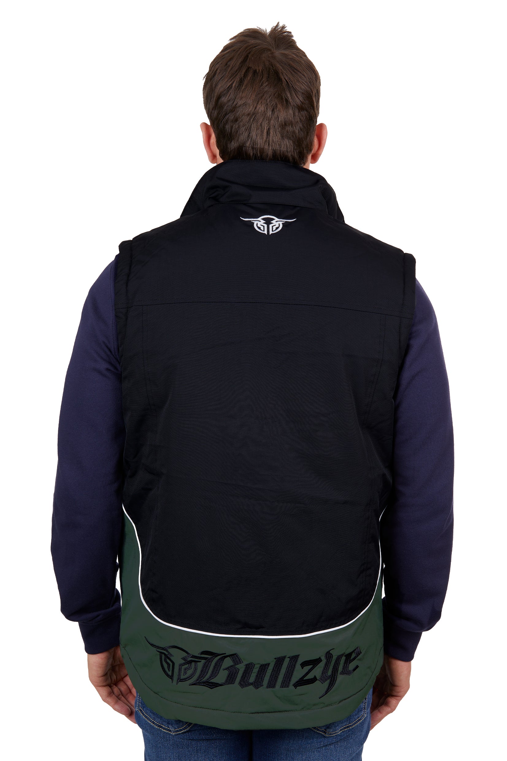 Bullzye Mens Vest | Bazooka | Black / Green