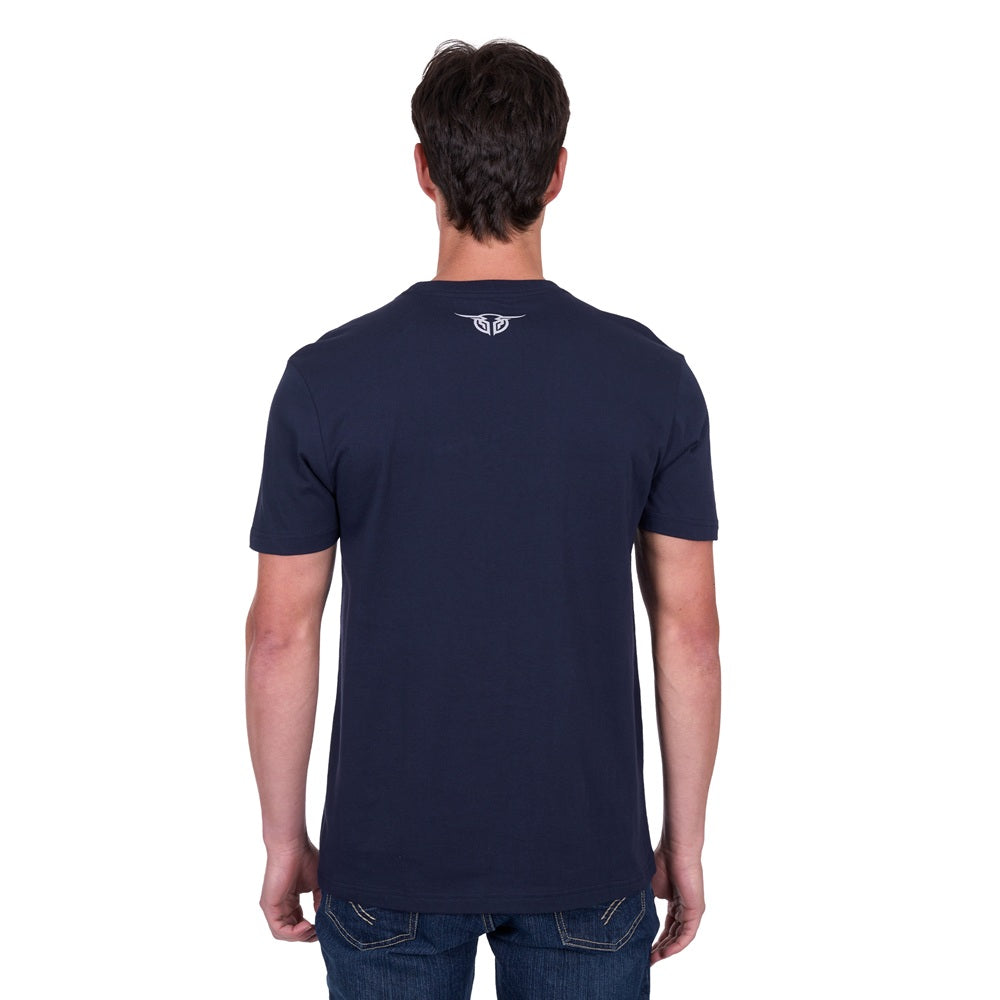 Bullzye Mens T-shirt | Crawford | Navy