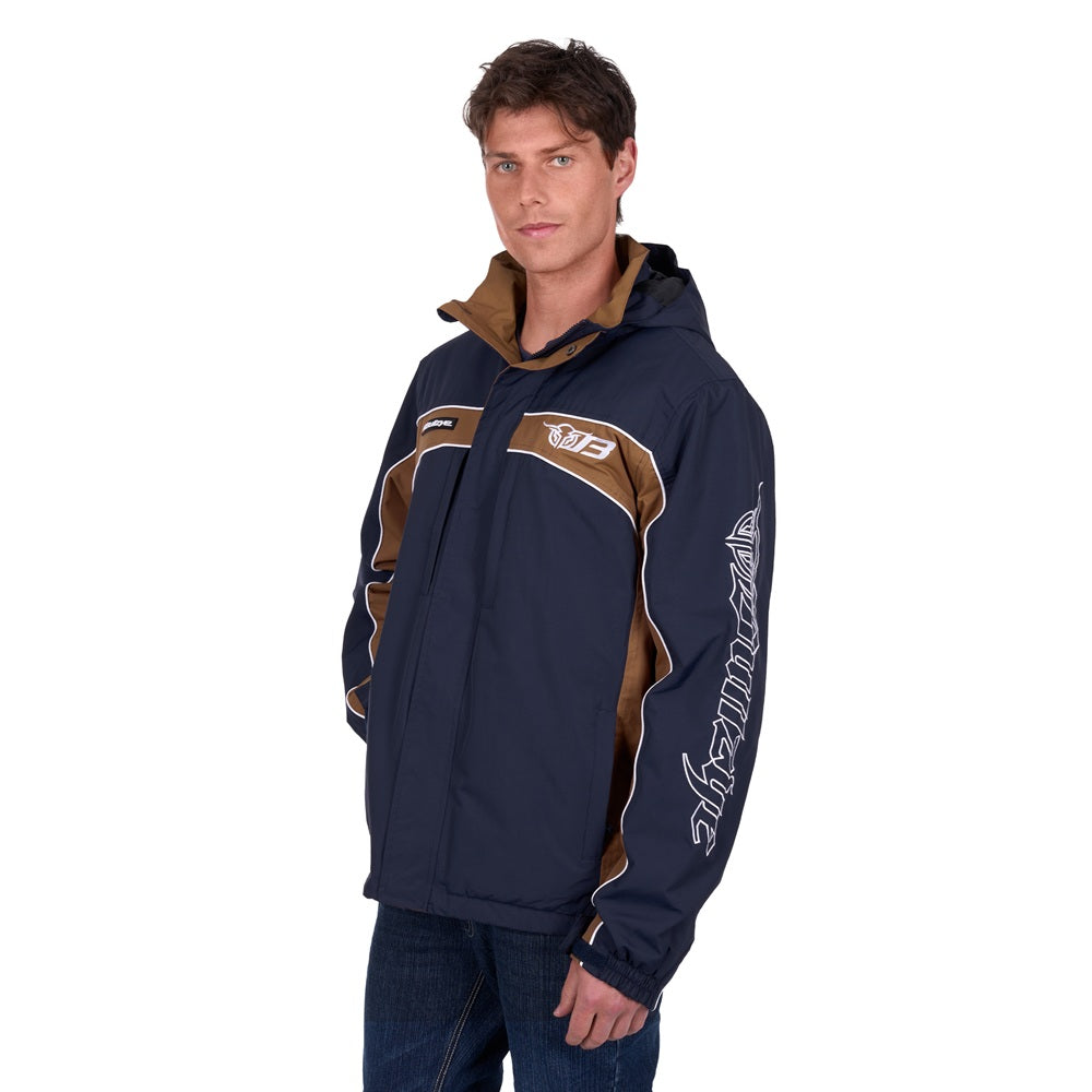 Bullzeye Mens Jacket | Bazooka | Navy / Tan