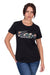 Bullzye Womens T-shirt | Flora | Black