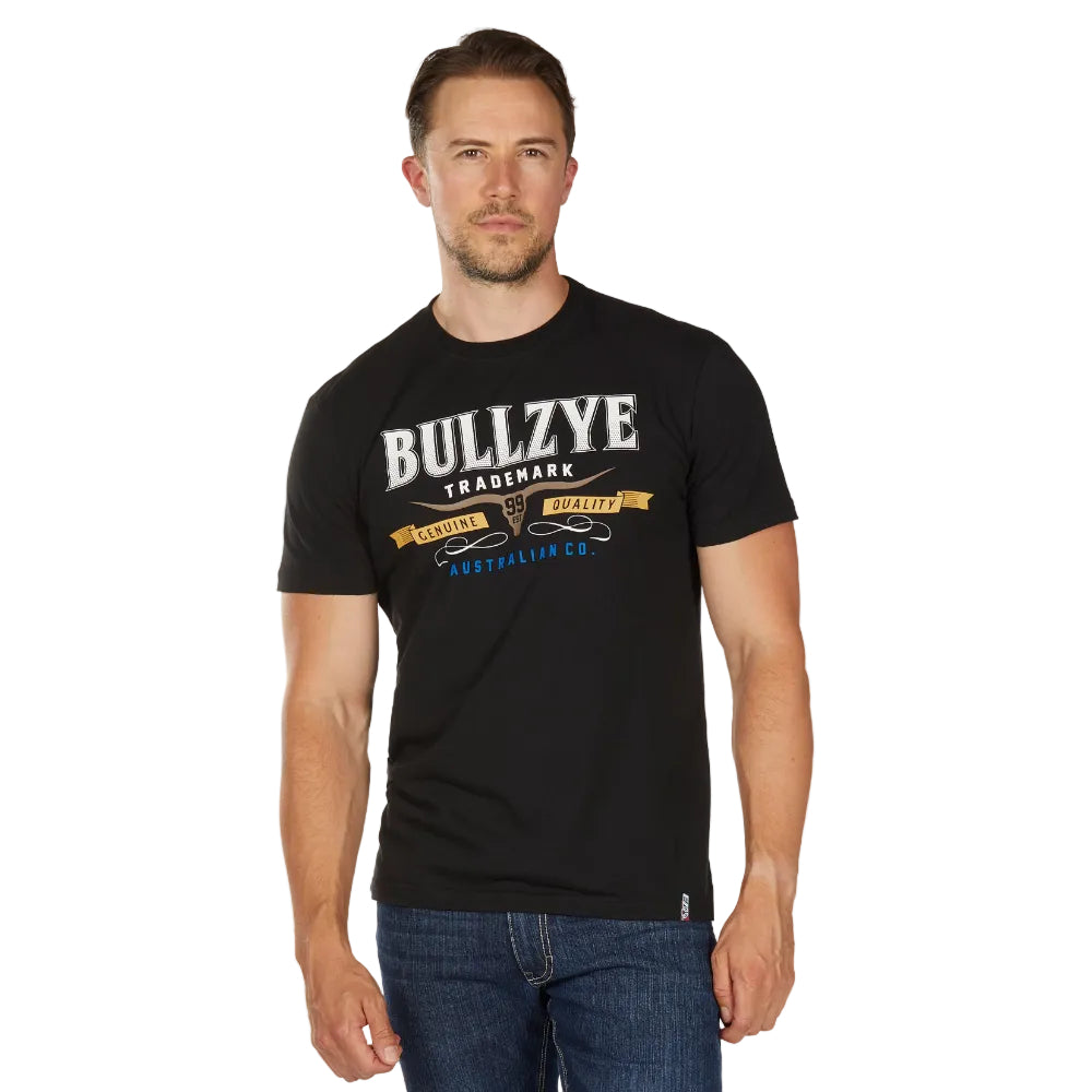 Bullzye Mens Tee | Trademark | Black