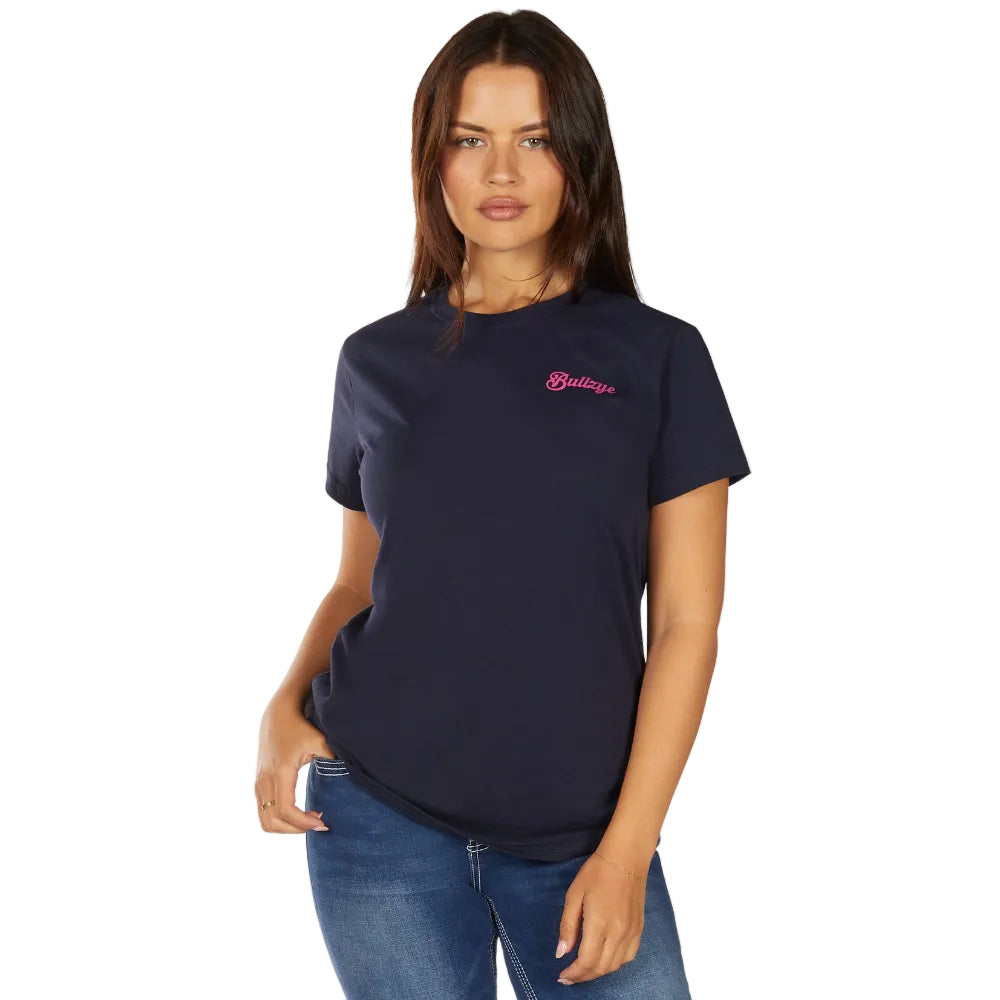 Bullzeye Womens T-Shirt | Vibes | Navy