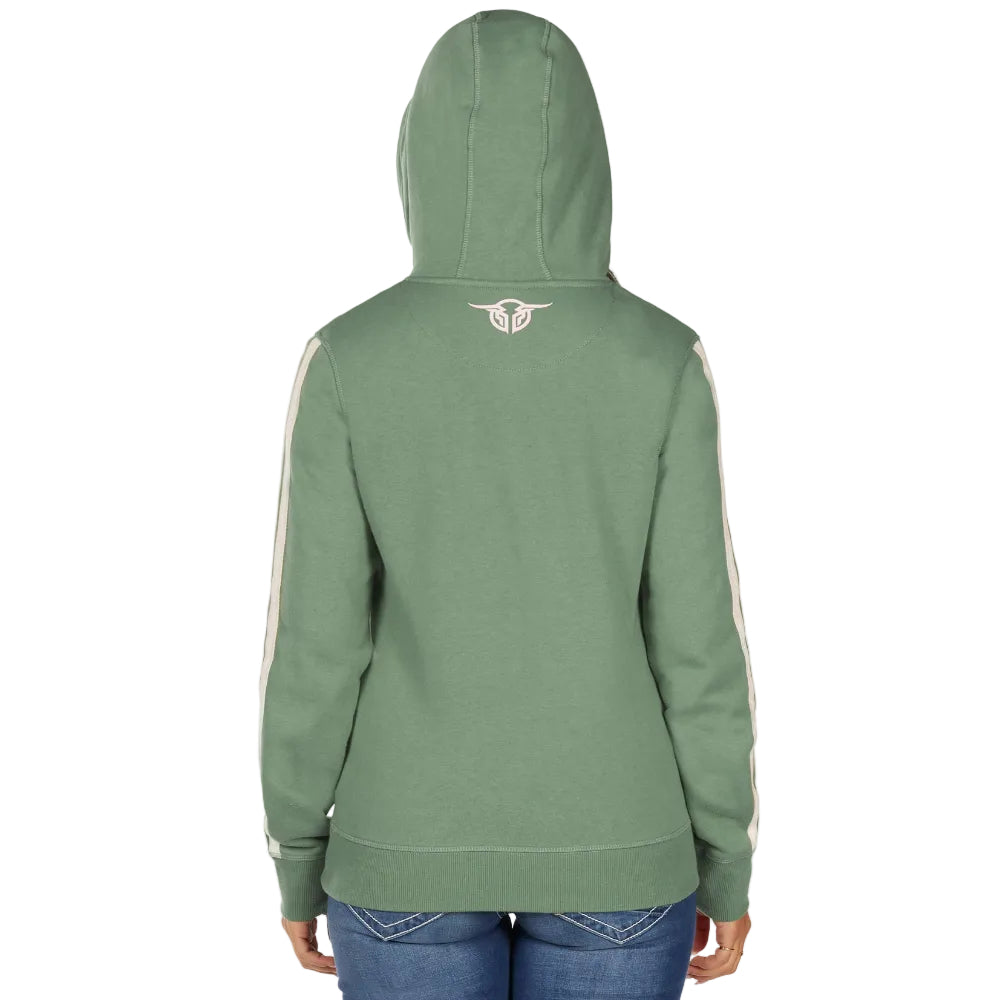 Bullzye Womens Hoodie | Rhea | Moss