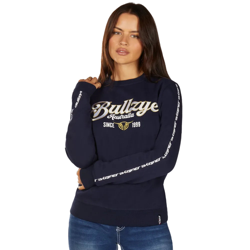 Bullzye Womens Crew | Ellie | Navy