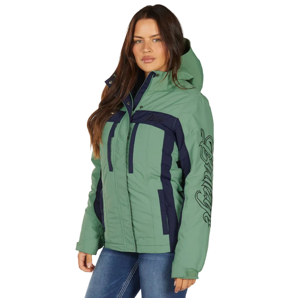 Bullzye Womens Jacket | Carla | Moss / Navy