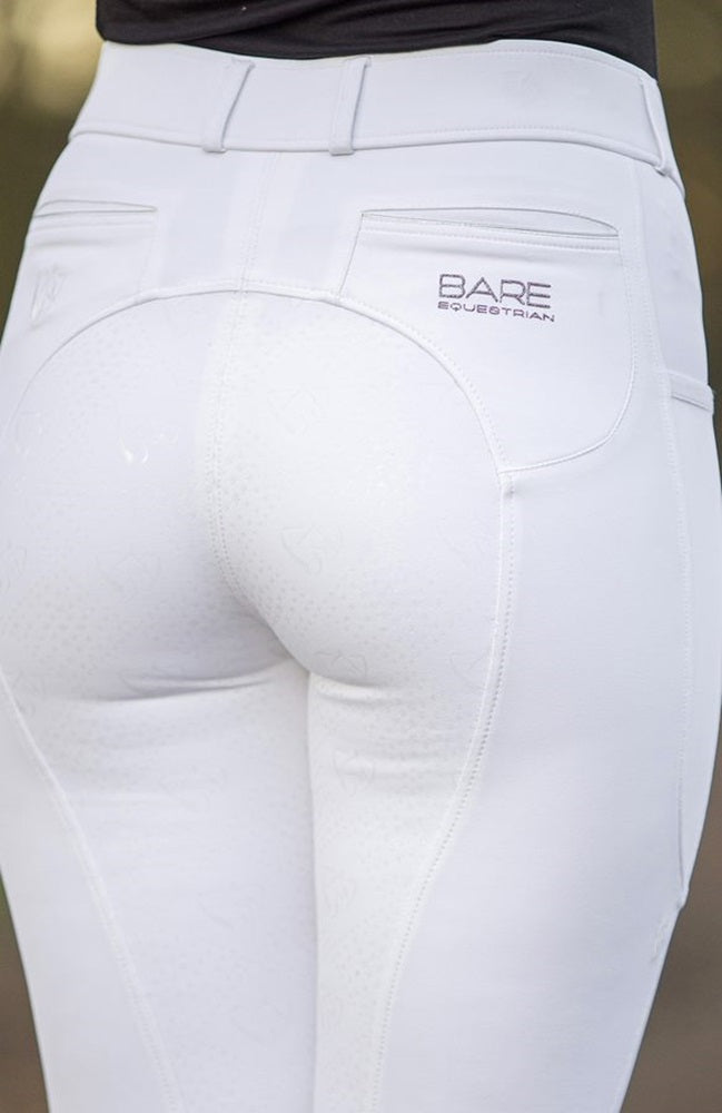 Bare Equestrian Competition Breeches | White