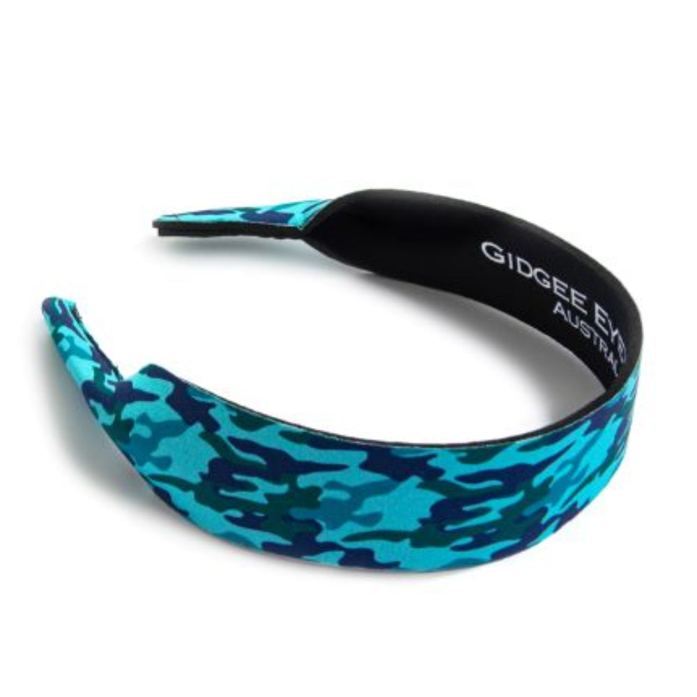Gidgee Sunglass Strap | Aqua Camo