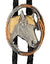 Bolo Tie Oval Horse Head Ropes | Two Tone