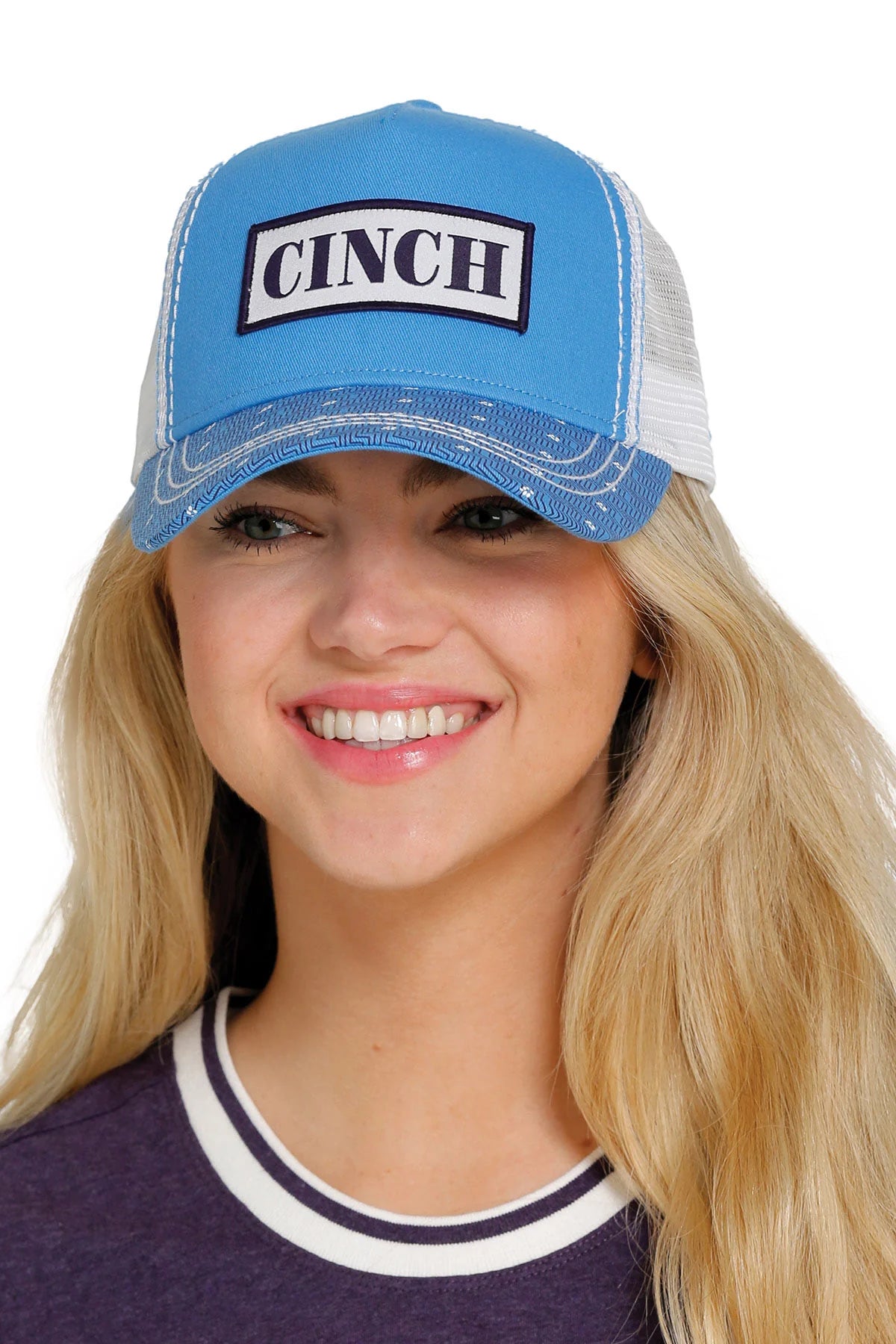 Cinch Womens Trucker Cap | Blue / White