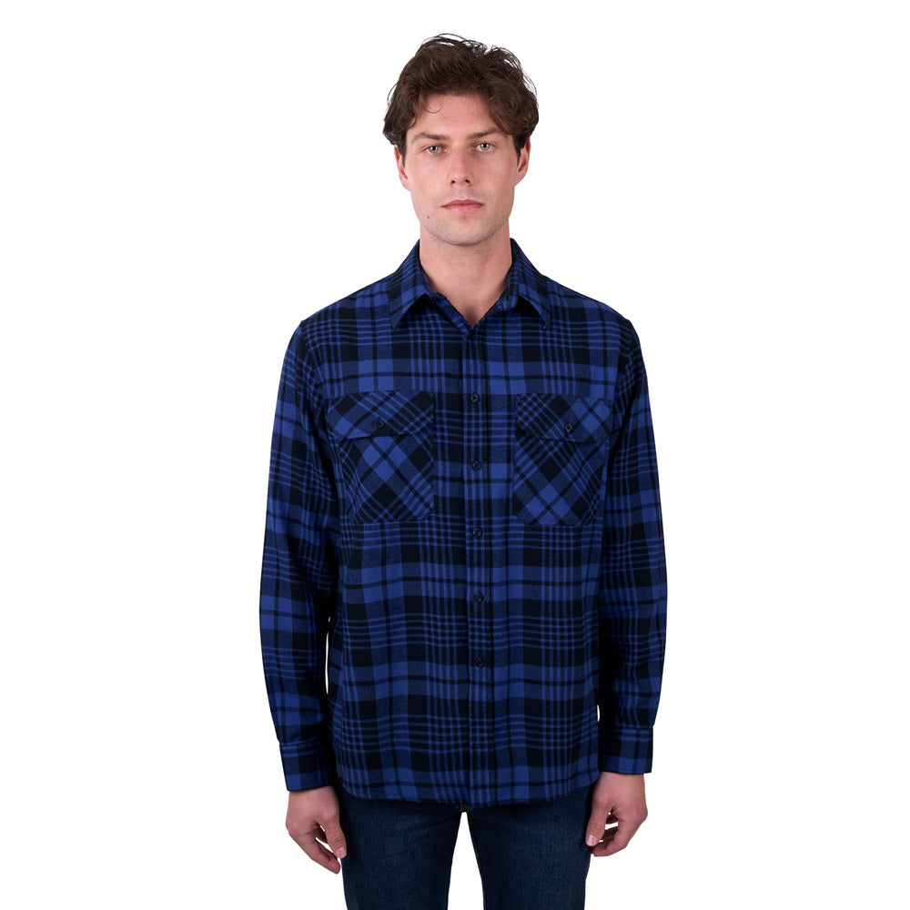 Dux Back Mens Thermal Shirt | Peyton | Navy / Royal