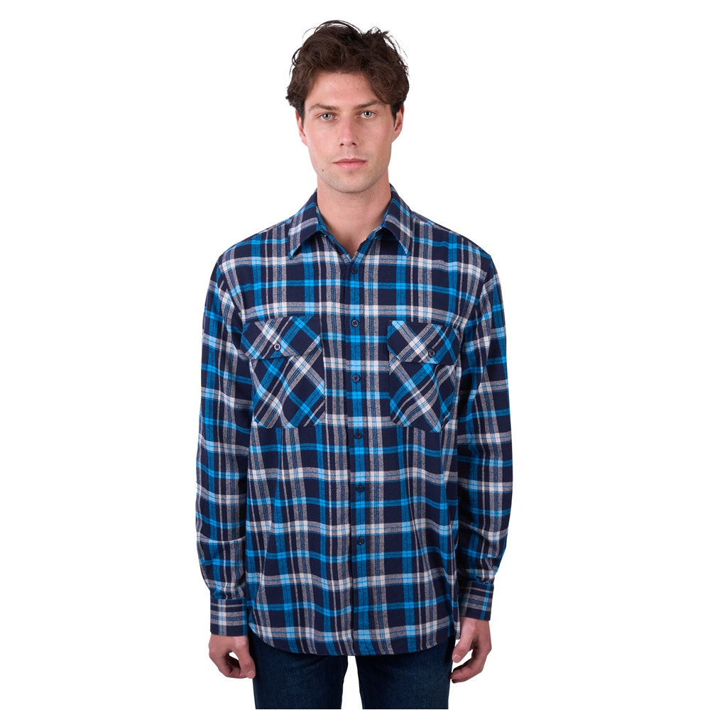 Dux Back Mens Thermal Shirt | Brock | Navy / Blue