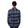 Dux Back Mens Thermal Shirt | Kal | Charcoal / Blue