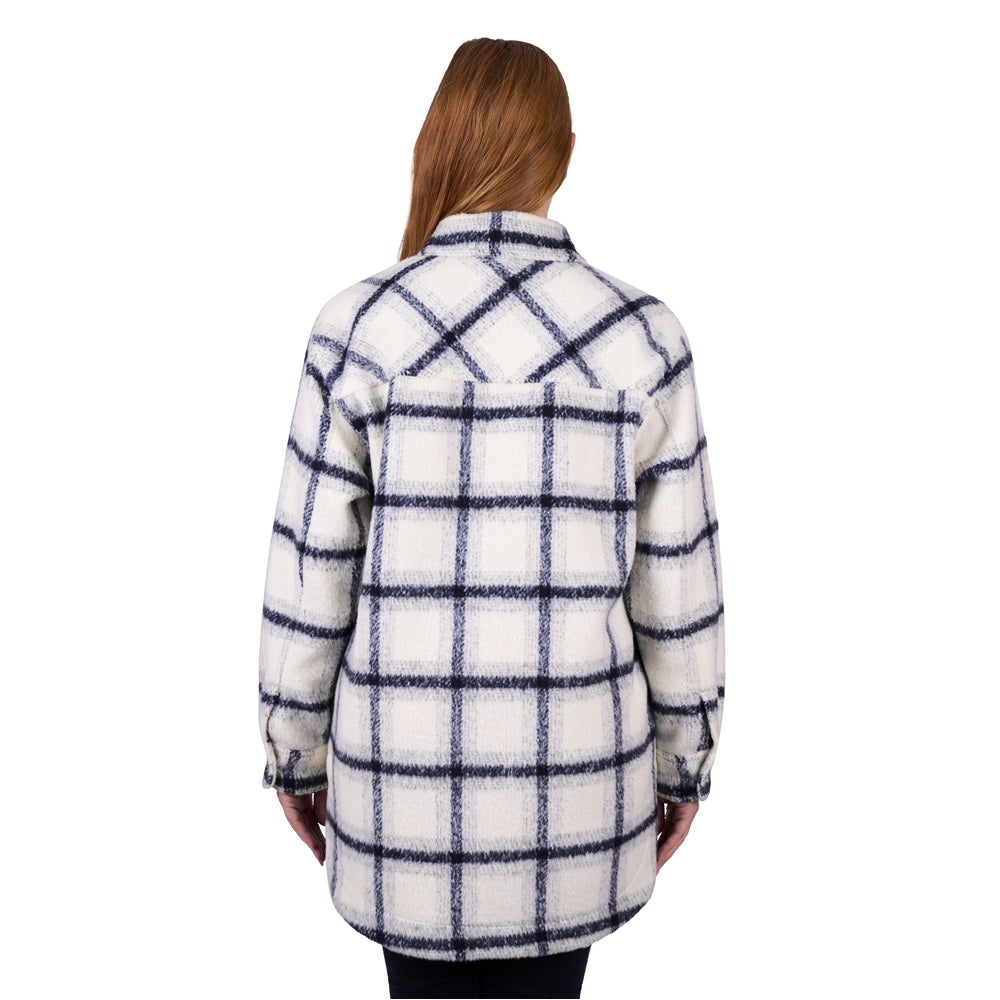 Dux Back Womens Overshirt | Elk | Navy