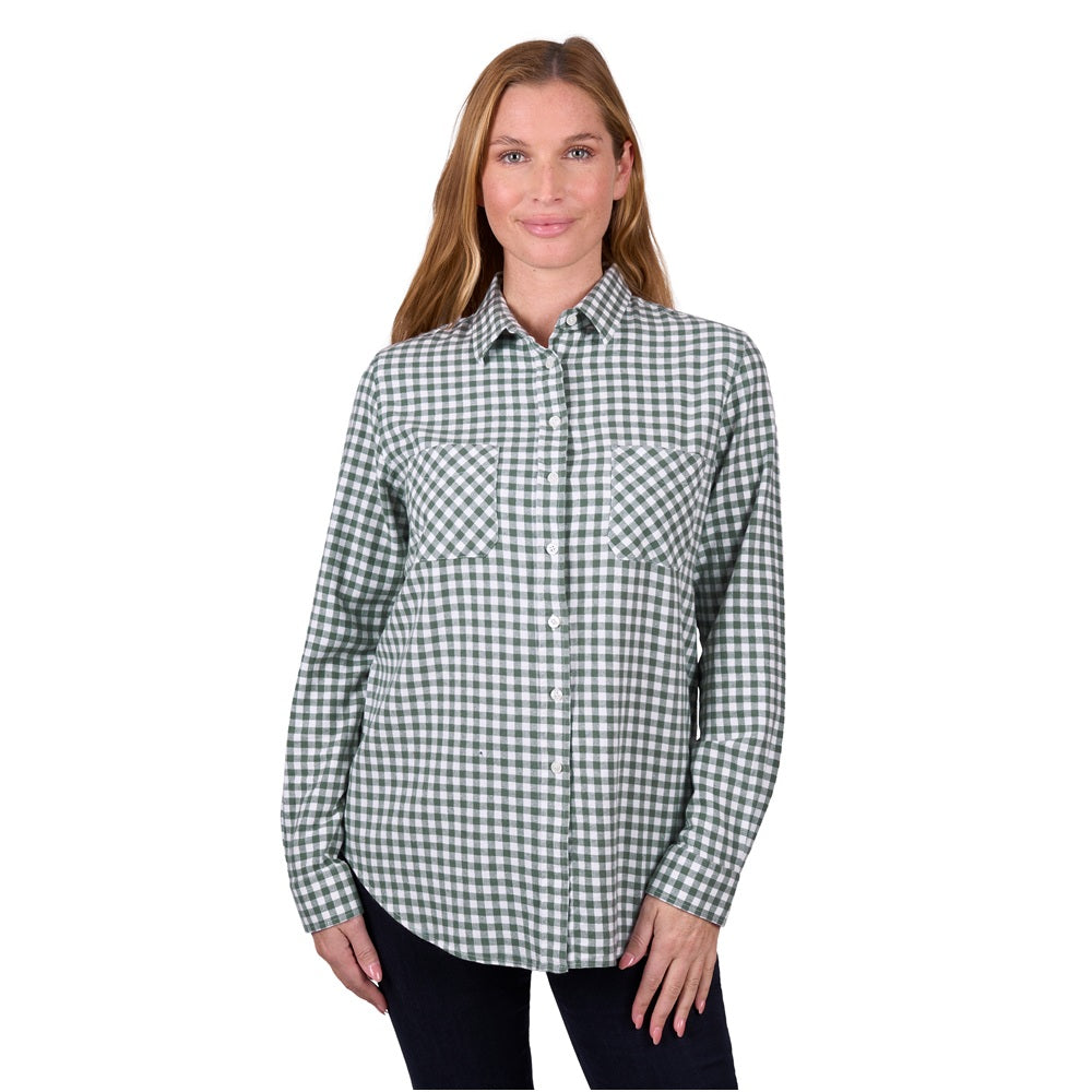 Dux Back Womens Thermal Shirt | Seiby | Green