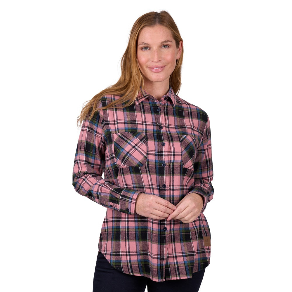 Dux Back Womens Thermal Shirt | Deena | Pink