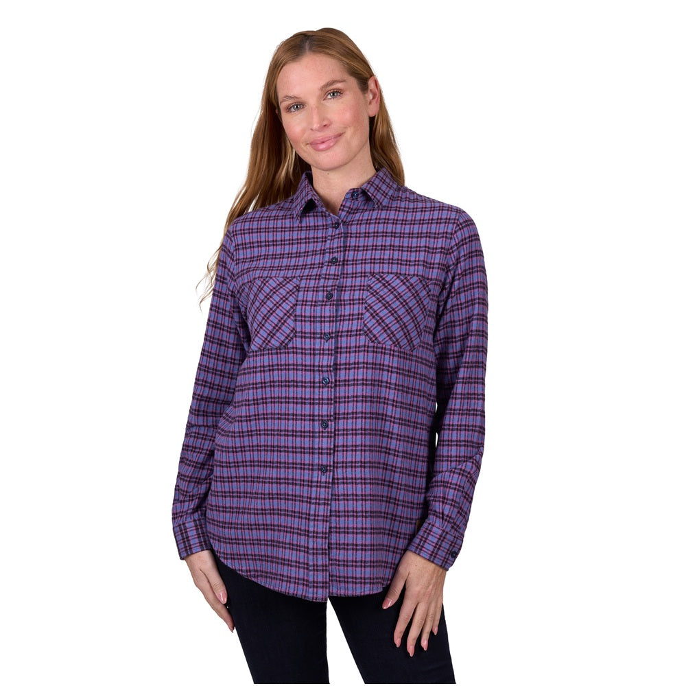 Dux Back Womens Thermal Shirt | Timma | Purple