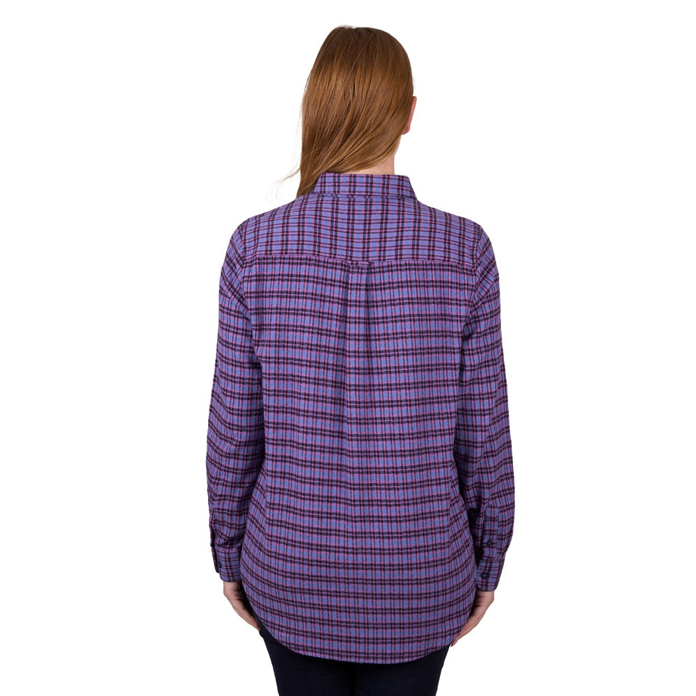Dux Back Womens Thermal Shirt | Timma | Purple