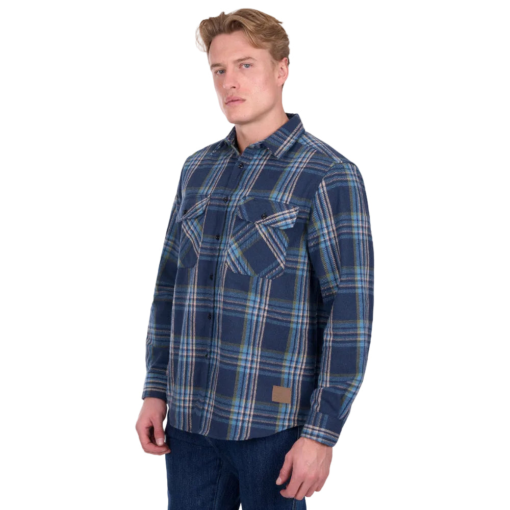 Dux Bak Mens Thermal Shirt | Camden | Navy / Teal