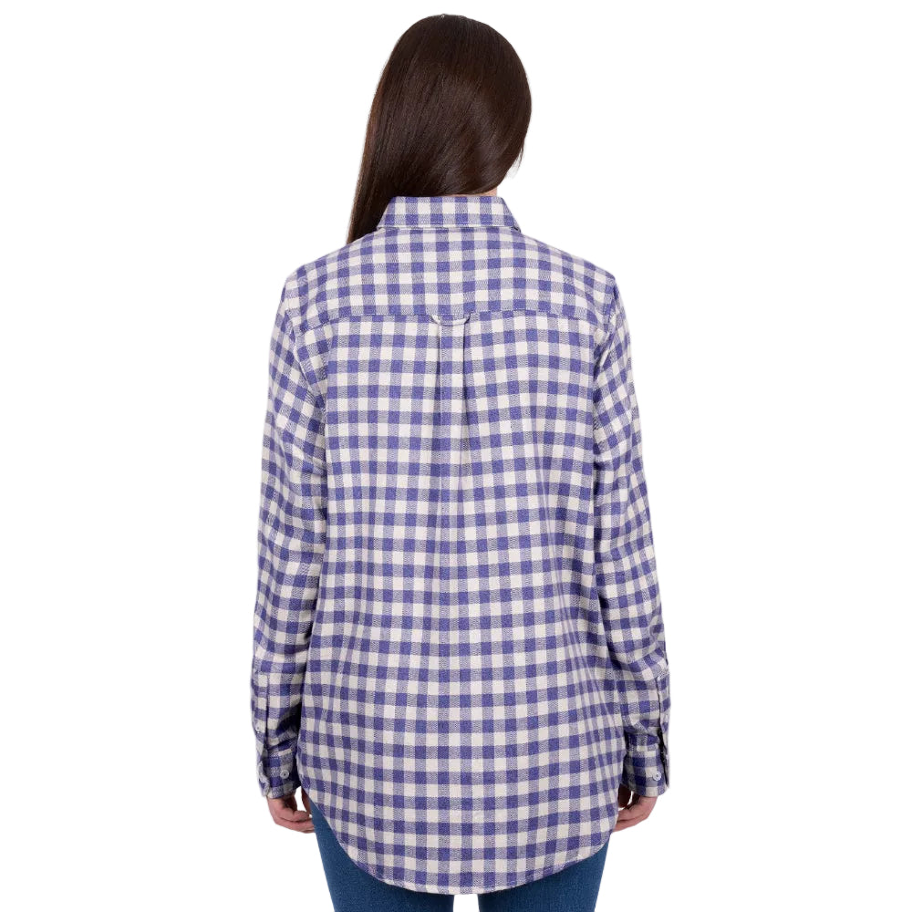 Dux Bak Womens Thermal Shirt | Joyce | Purple / White