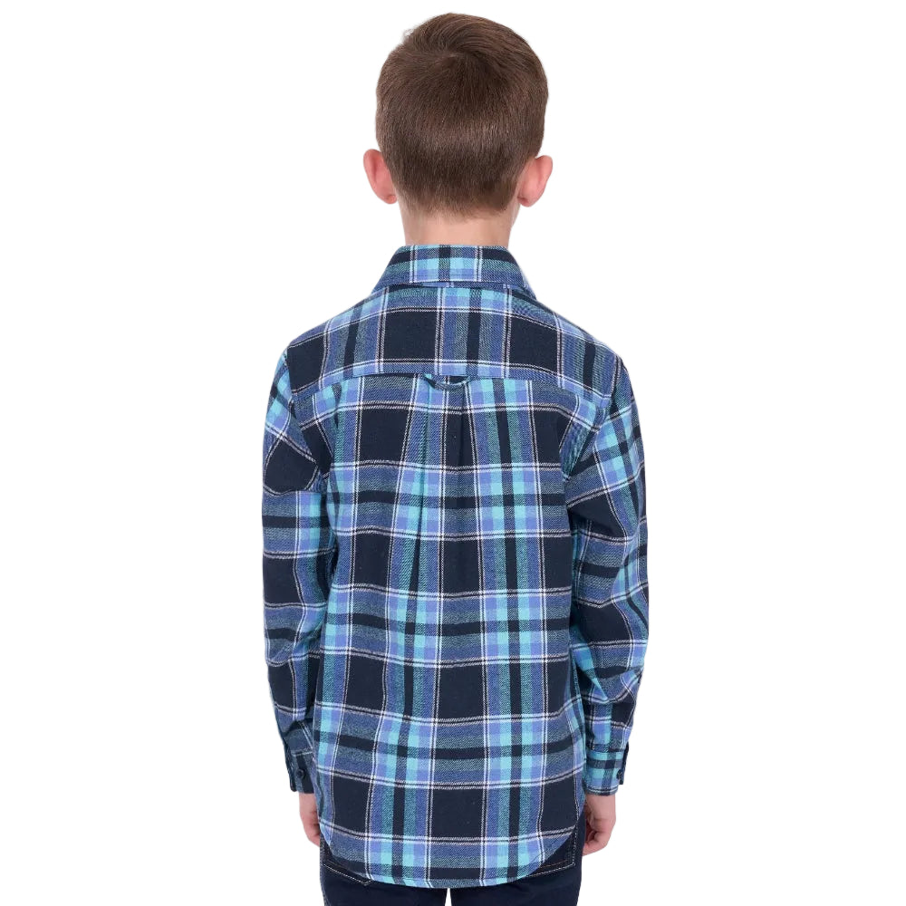 Dux Bak Kids Thermal Shirt | Camden | Navy / Teal