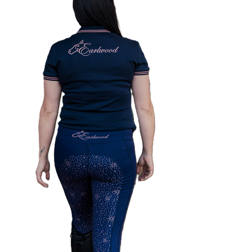 Earlwood Womens Stellar Tights | Navy / Rose
