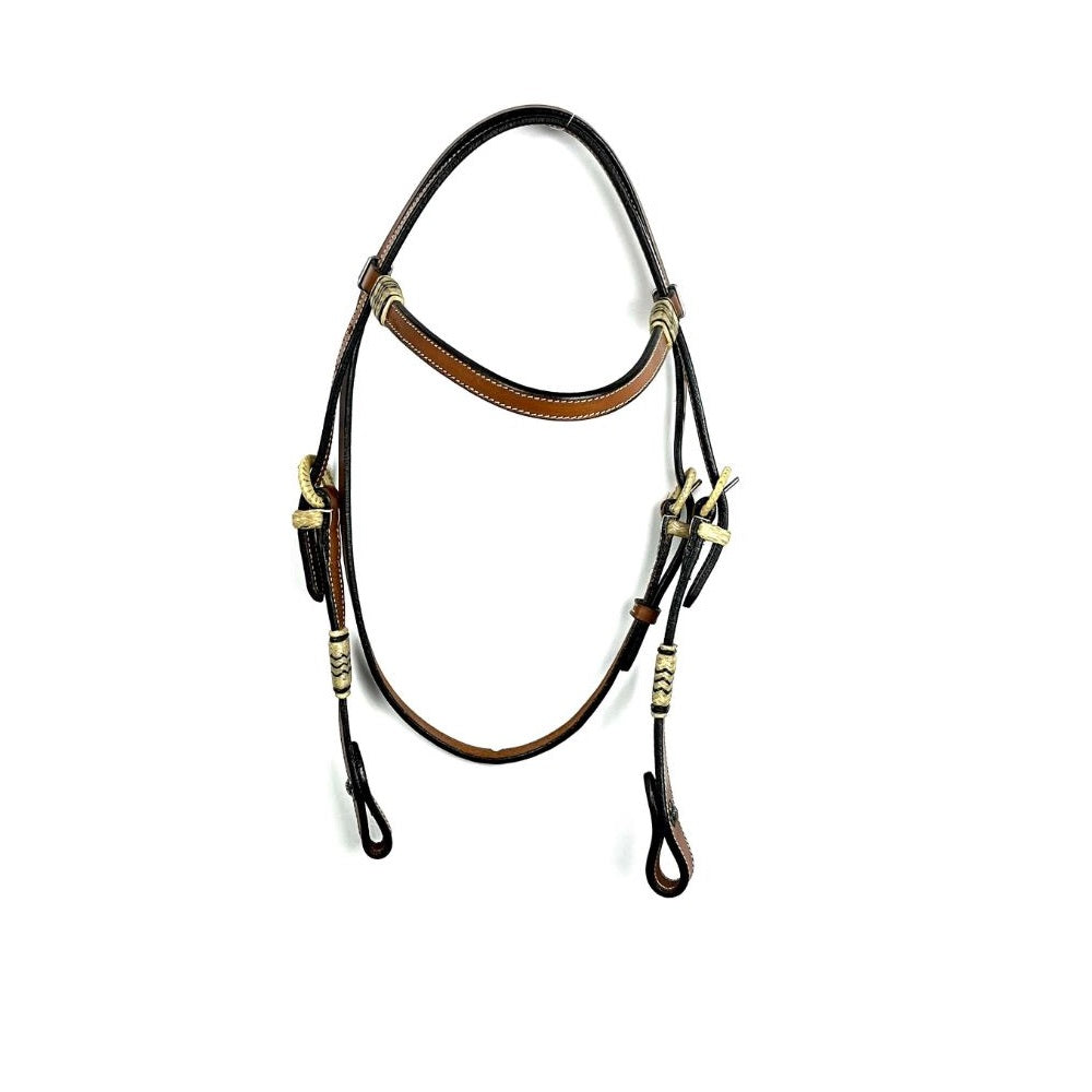 Ezy Ride Bridle with Rawhide Knots and Buckles