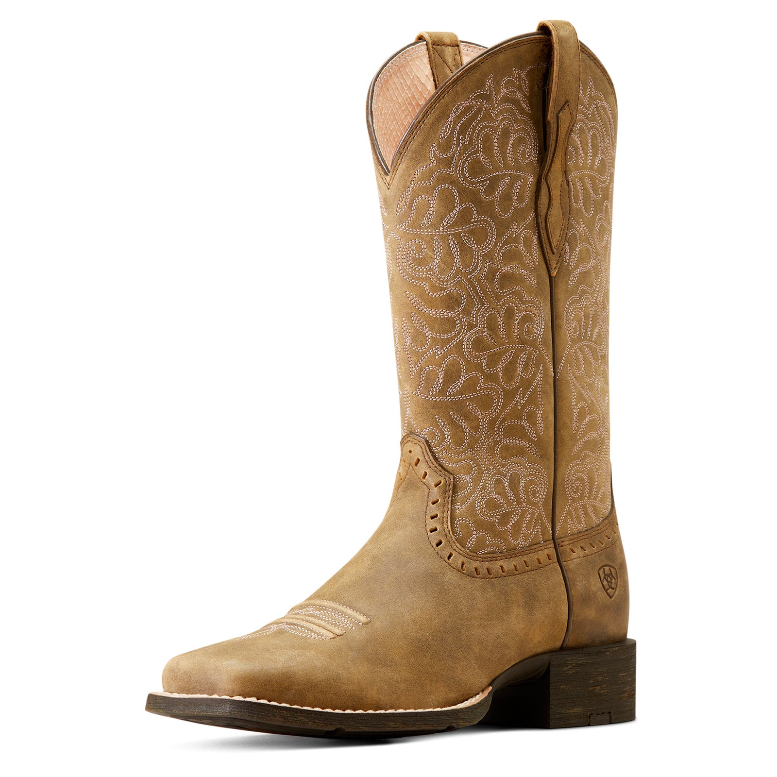 Ariat Womens Western Boots | Round Up Remuda | Brown Bomber