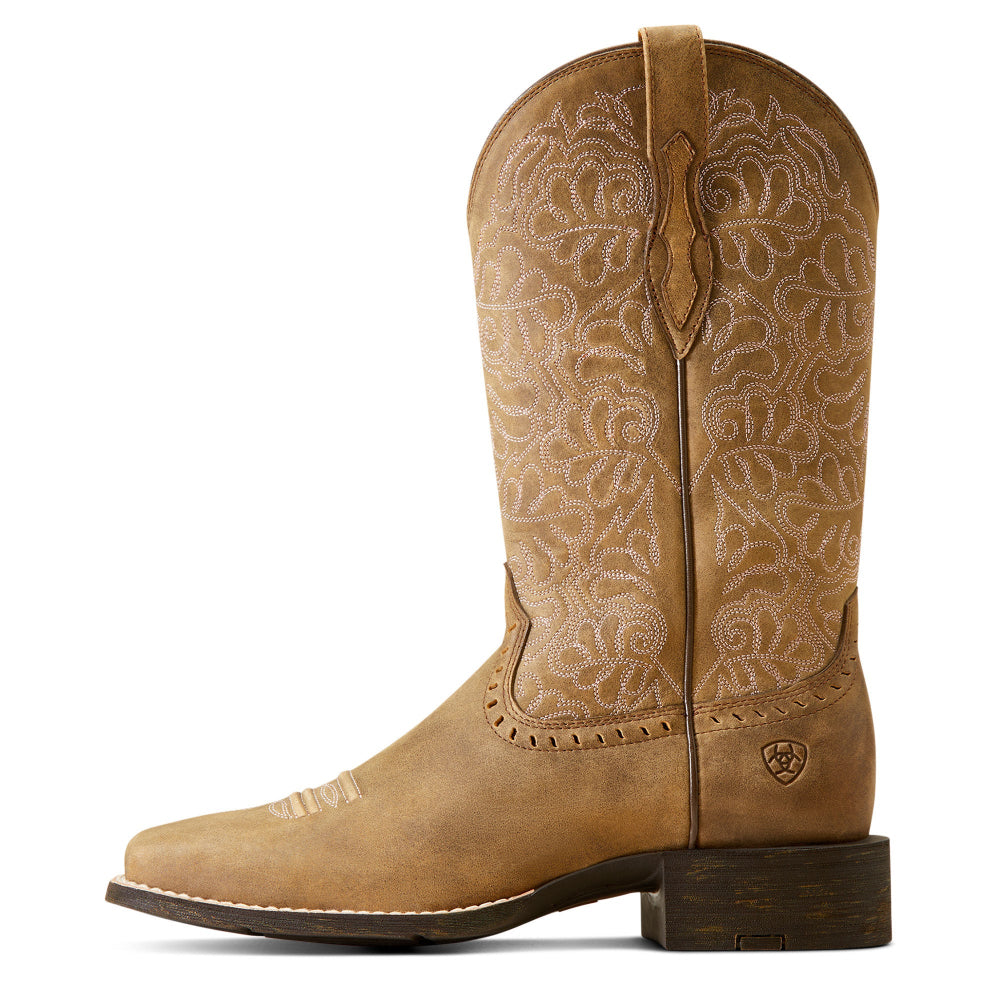 Ariat Womens Western Boots | Round Up Remuda | Brown Bomber