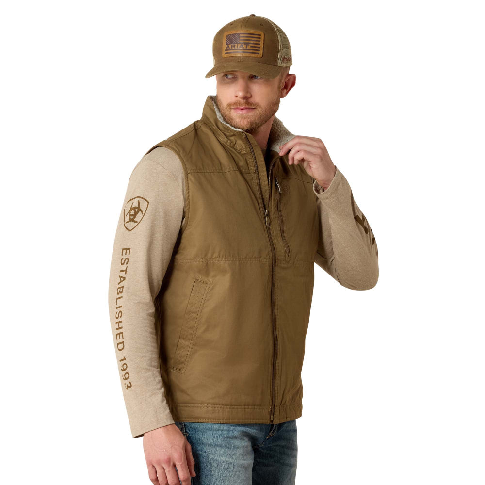 Ariat Mens Vest | Grizzly Canvas | Cub