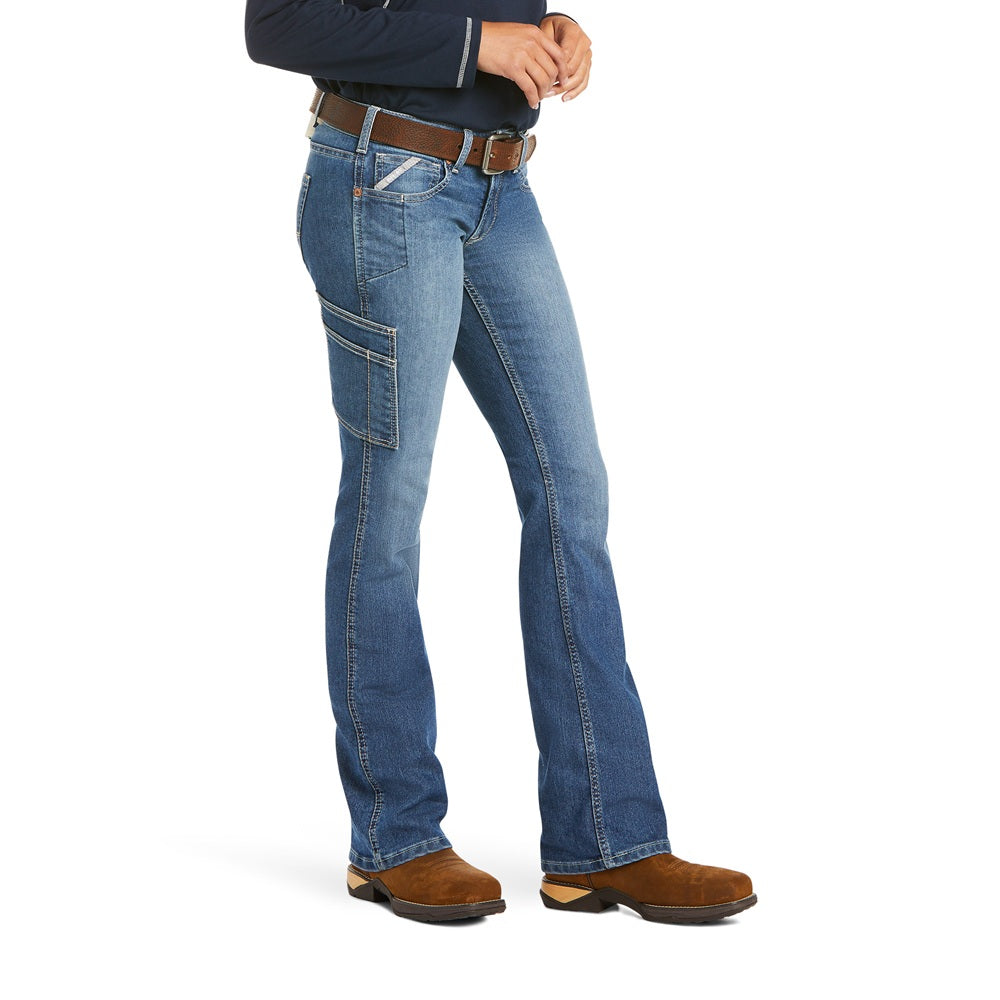 Ariat Womens Rebar Jeans | Durastretch Bootcut | Raven Sofia | Long Leg
