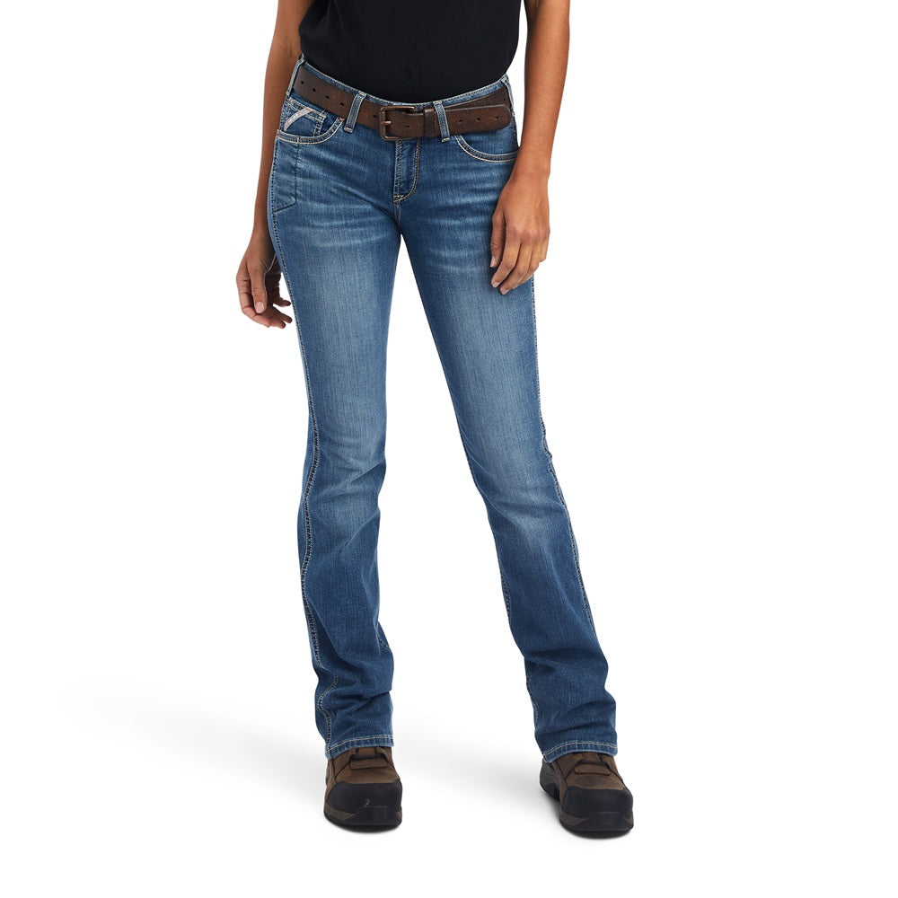 Ariat Womens Rebar Jeans | Work Flex Bootcut | Riveter Malibu | Long Leg
