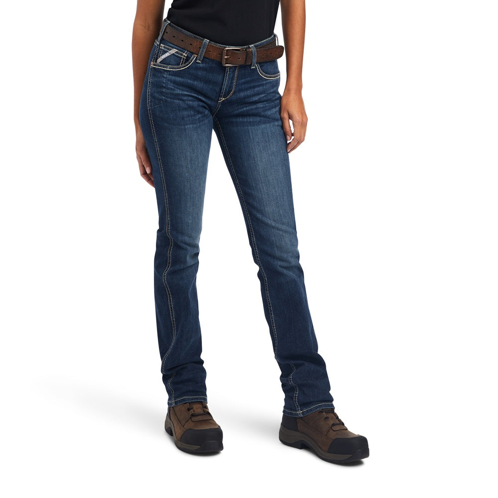 Ariat Womens Rebar Jeans | Work Flex Straight Leg | Riveter Atlanta | Long Leg
