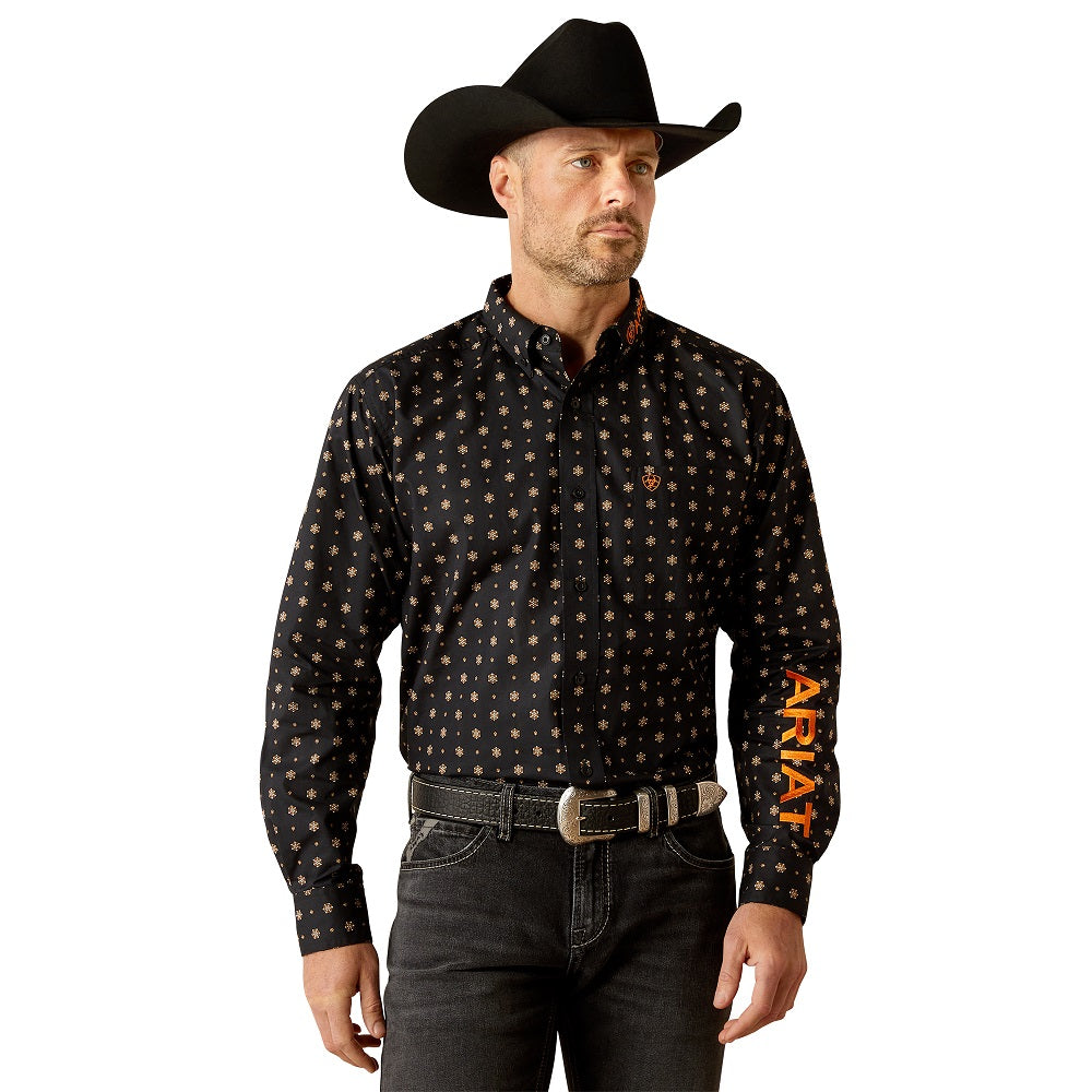Ariat Mens Shirt | Team Kelvin | Black / Dark Grey