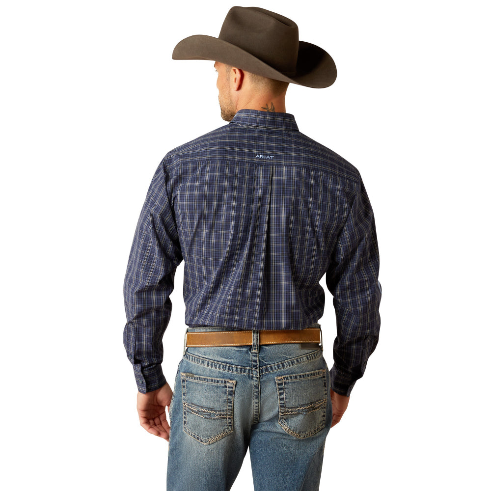 Ariat Mens Shirt | Pro Series Kolt | Navy / Light Blue