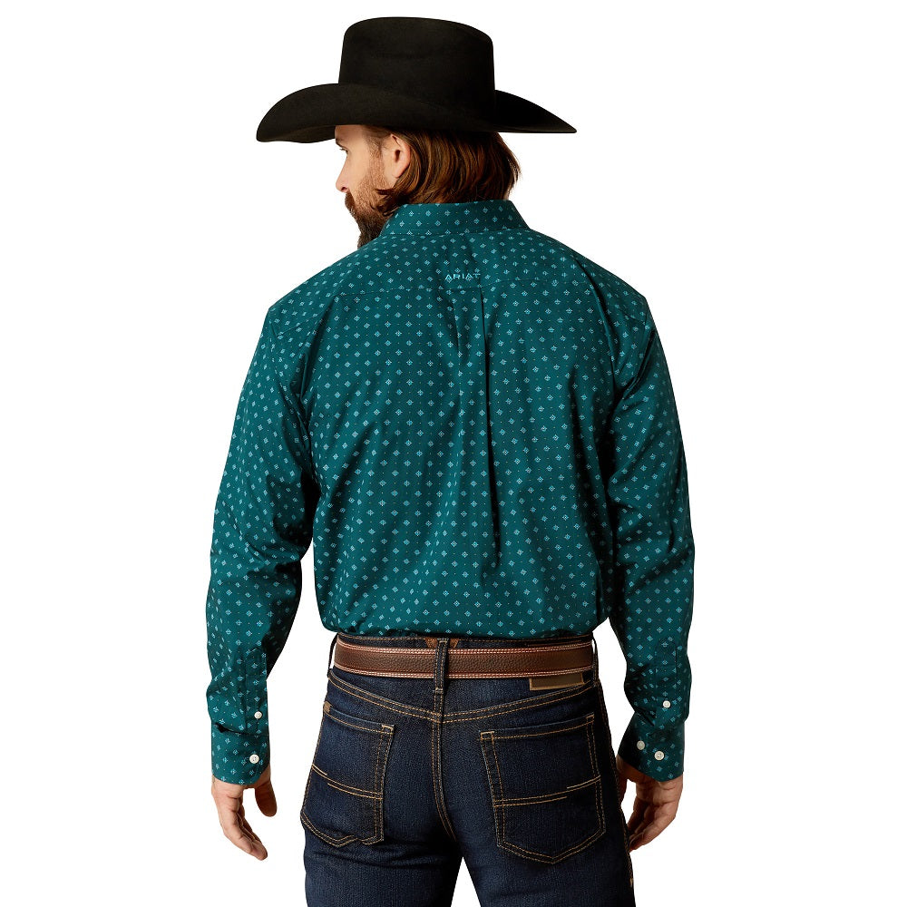 Ariat Mens Shirt | Wrinkle Free Gunner | Deep Teal