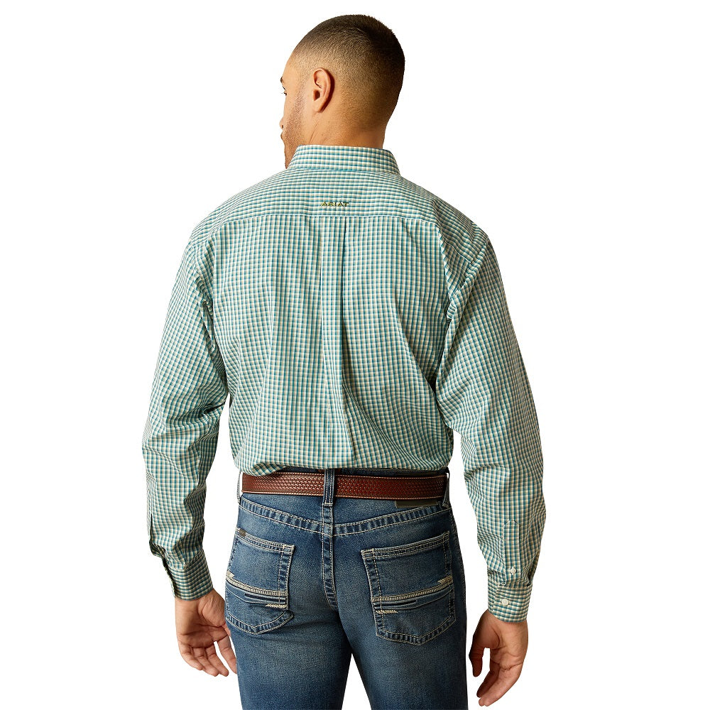 Ariat Mens Shirt | Wrinkle Free Gus | Teal