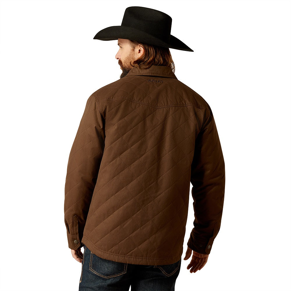 Ariat Mens Shirt Jacket | Grizzly | Demitasse