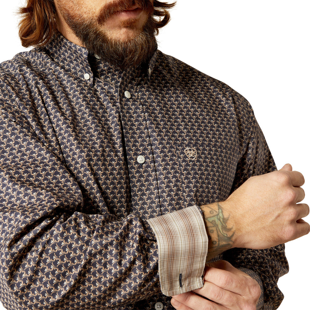 Ariat Mens Shirt | Fields Wrinkle Free | Dark Green