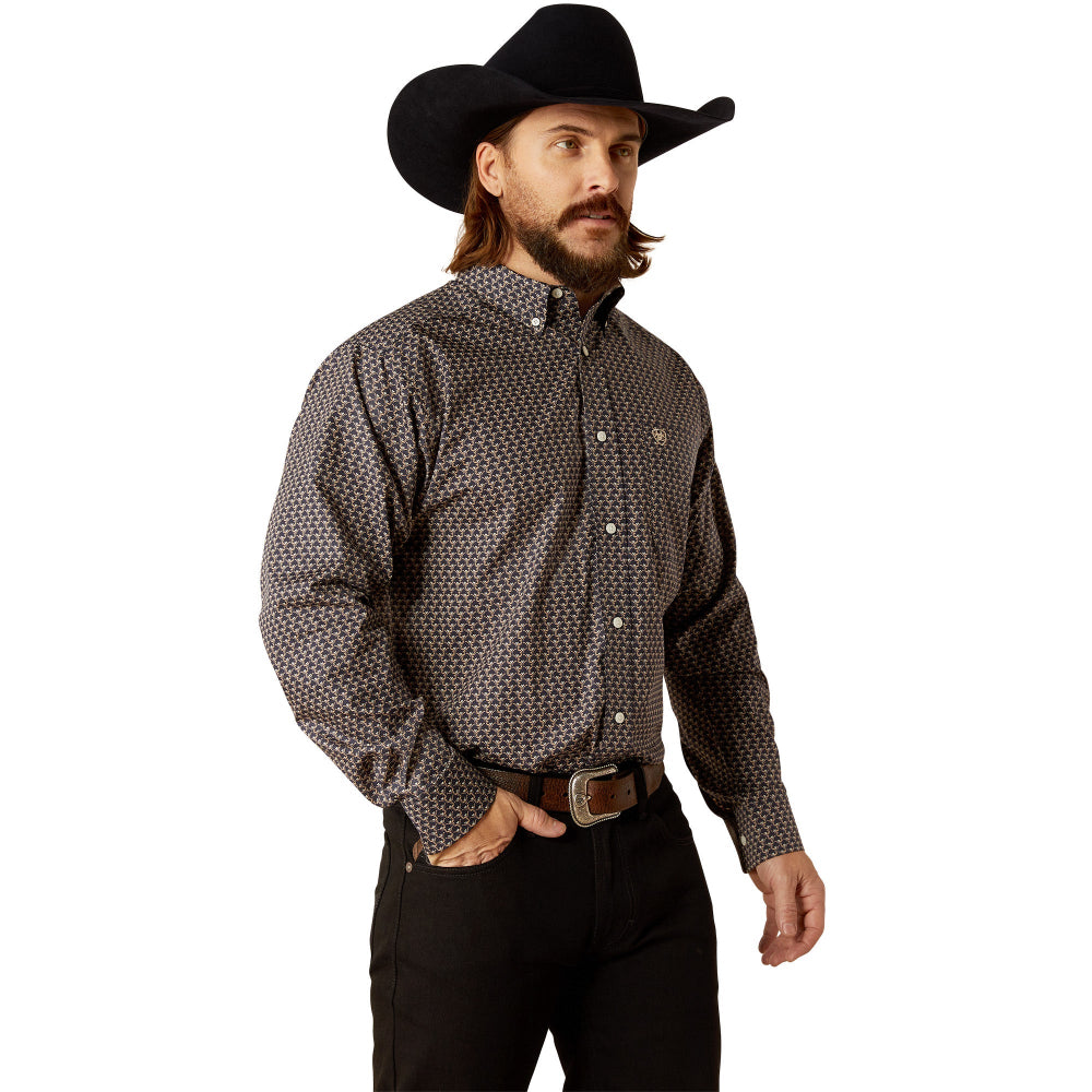 Ariat Mens Shirt | Fields Wrinkle Free | Dark Green