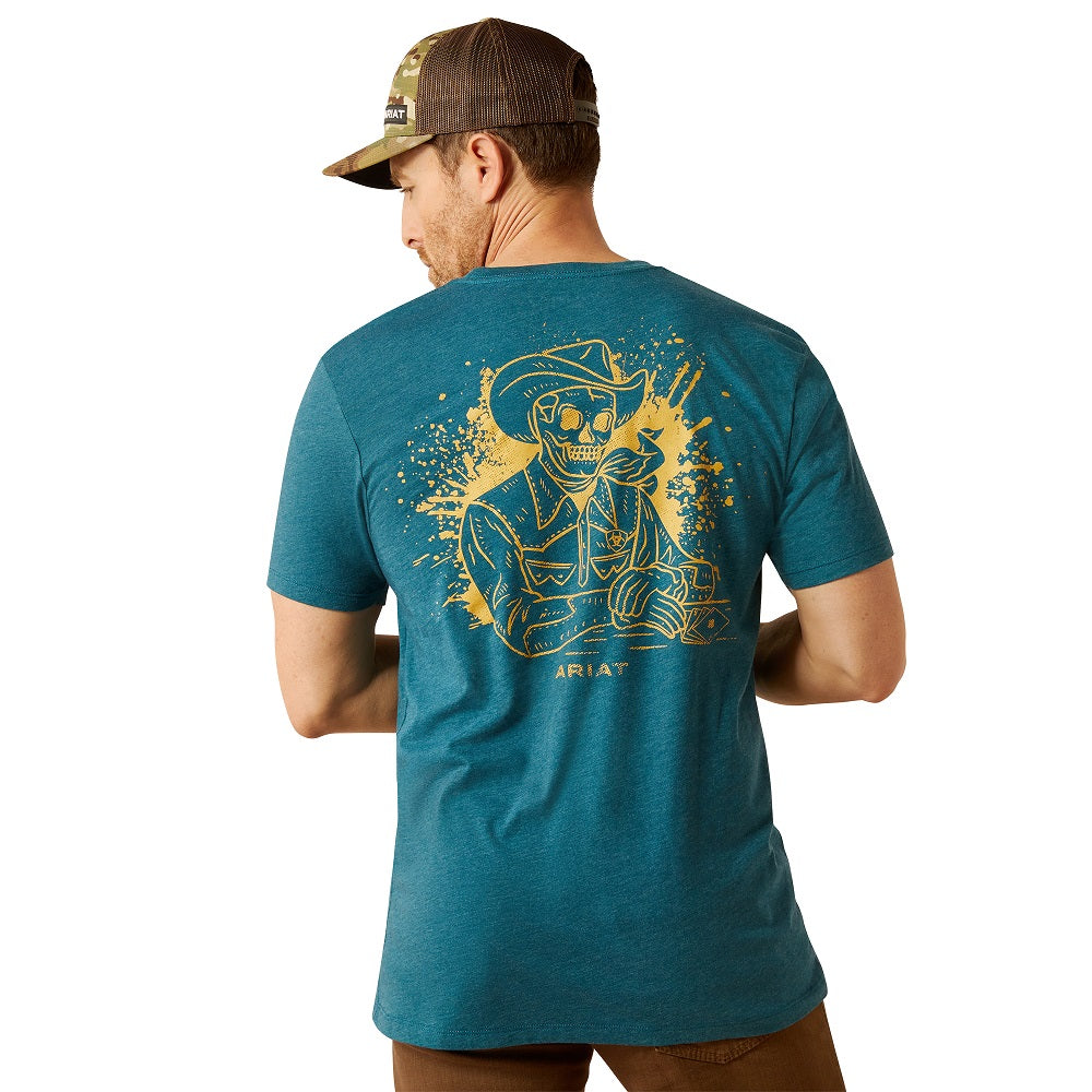 Ariat Mens T-Shirt | Played Out | Deep Sea Heather
