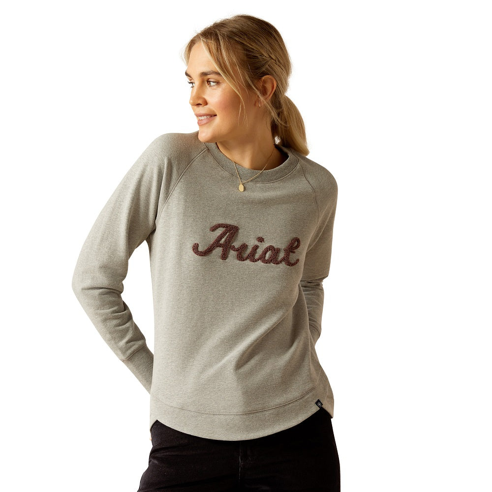 Ariat Womens Sweatshirt | Benicia | Heather Grey