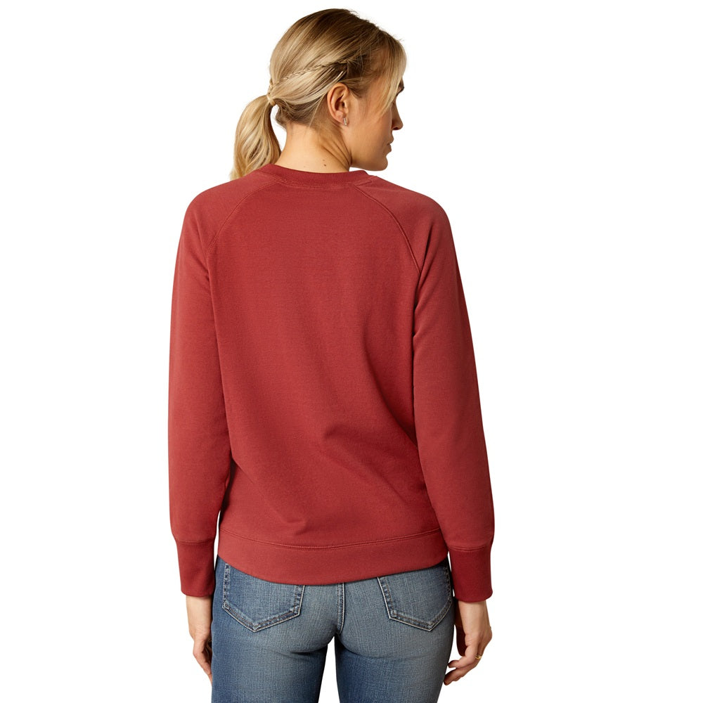 Ariat Womens Sweatshirt | Benicia | Burnt Russet