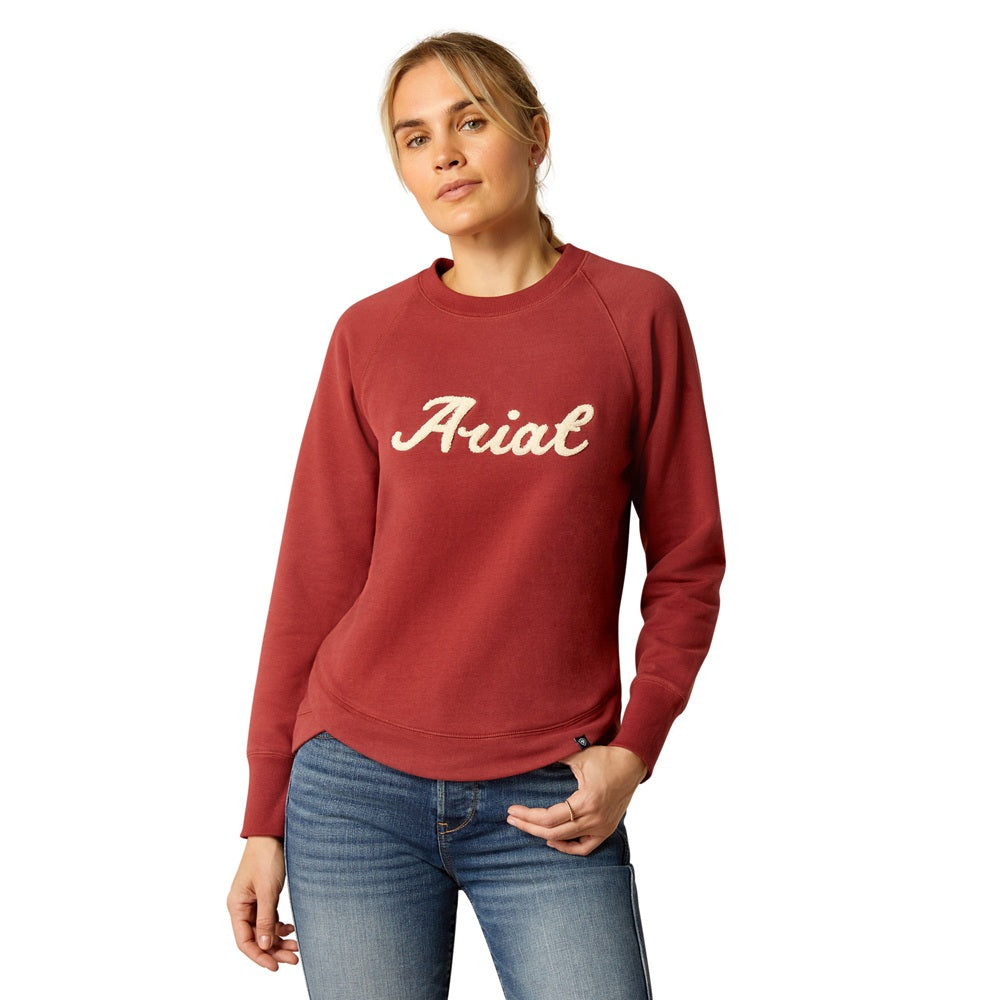 Ariat Womens Sweatshirt | Benicia | Burnt Russet